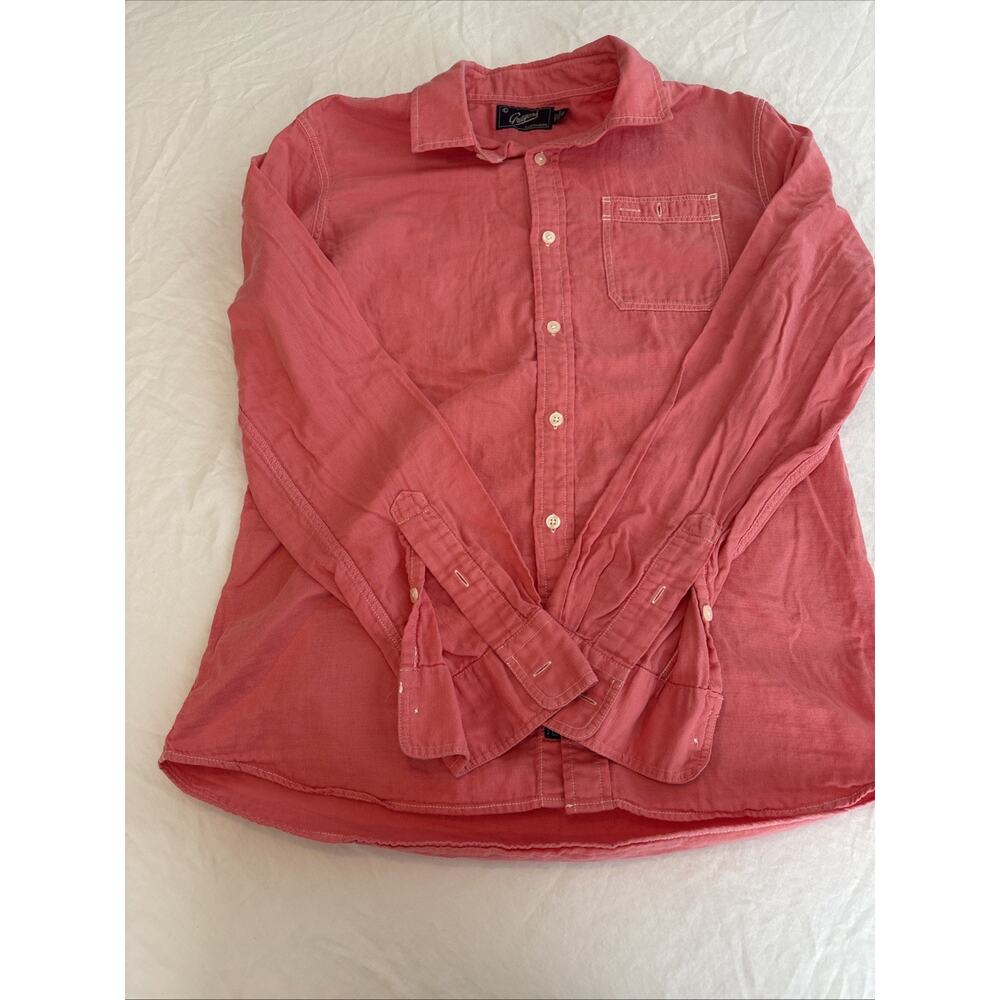 Grayers Clothiers Men’s M Button Up Long Sleeve Shirt Salmon Pink Color